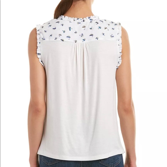 Your Story Stitchfix Sailboat Nautical Ruffle Tank - Picture 2 of 5